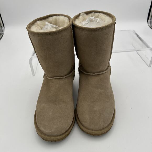 EMU Bronte Lo Suede Upper Boot w/ Merino Wool Lining Size W-F10/M-H9 Beige Clean - Picture 8 of 16
